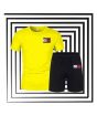 The Smart Shop Tommy Hilfiger T-Shirt And Shorts Black / Yellow (STS34)