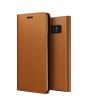 VRS Design Genuine Leather Diary Brown Case For Galaxy Note 8