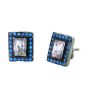 Zed Eye Twin Divergence Gemstone Earrings For Women (ISE089)