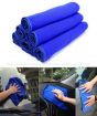 Wish Hub Soft Microfiber Cleaning Towel Blue Pack Of 3 