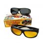 M.Mart HD Night Vision & Day Glasses Black & Yellow Pack Of 2