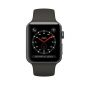 Apple iWatch Series 3 38mm Space Gray Aluminum Case With Gray Sport Band - Cellular (MR2W2)