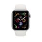 Apple iWatch Series 4 44mm Stainless Steel Case With White Sport Band - Cellular (MTV22)