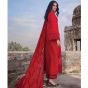 Zainab Chottani Qasr Embroidered Unstitched Chikankari 3 Piece Suit Red (D-08A)