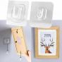 BI Traders Double Sided Transparent Adhesive Wall Hooks Pack Of 10