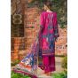 Asim Jofa Prints Rania Premium Embroidered Lawn Unstitched 3 Piece Suit Magenta (AJPR-08)