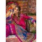 Asim Jofa Prints Rania Premium Embroidered Lawn Unstitched 3 Piece Suit Magenta (AJPR-08)