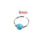 Scenic Accessories Hoop Nose Ring For Women Blue
