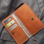 Snug Tanned Leather Wallet/Card Holder For Men Canary