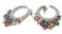 Zed Eye Rainbow Crescent Earrings For Women (ISE159)